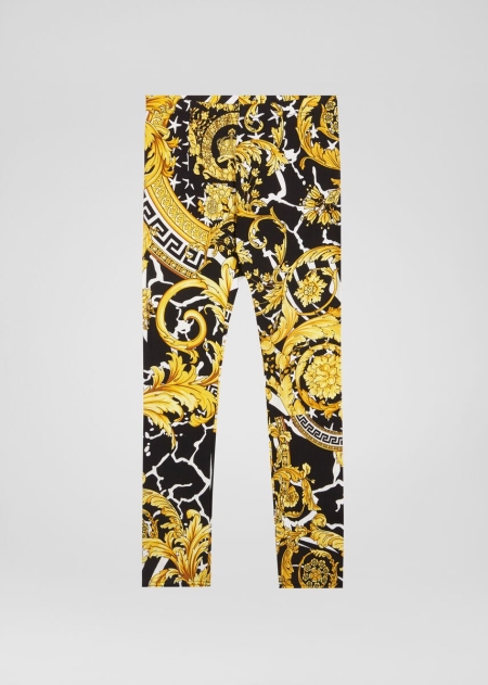 Leggings Versace Savage Barocco Print Fete | IXHDNWG-45